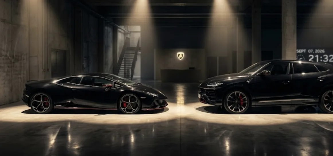 Tableau comparatif de la puissance des modèles Lamborghini